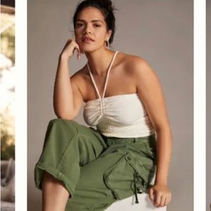 Anthropology ruched tube top